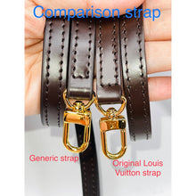 Load image into Gallery viewer, Leather Adjustable Replacement Strap bag Crossbody 1.2cm Dark Brown
