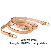 Load image into Gallery viewer, Vachetta Leather Adjustable Replacement Strap bag Crossbody 1.2cm
