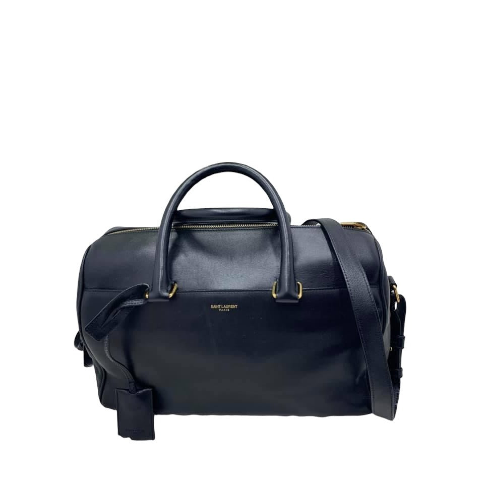 SAINT LAURENT Calfskin Classic Duffle bag in Black color