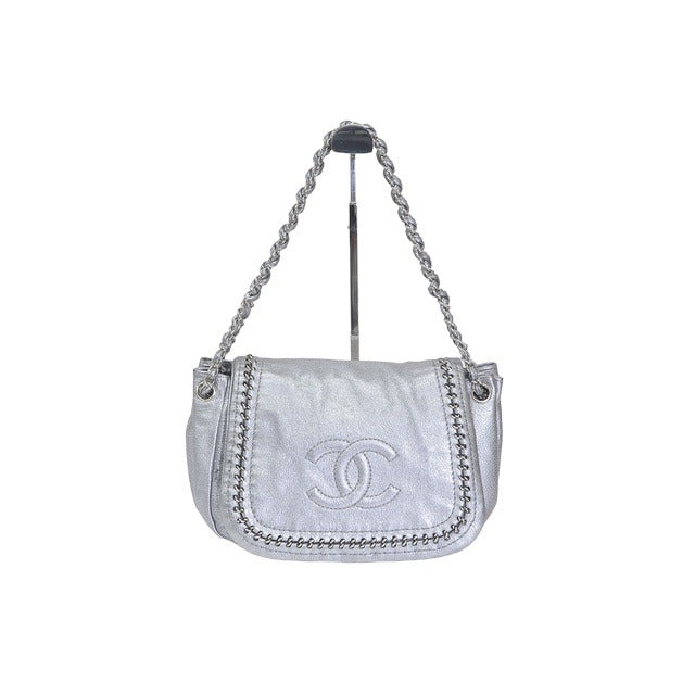 Chanel Shoulder bag silver