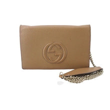 Load image into Gallery viewer, Gucci Soho wallet Calfskin Chain Camelia
