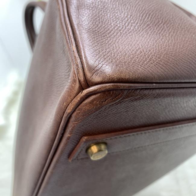 HERMÈS Shoulder Birkin 45 Shoulder bag in Gold Togo leather with